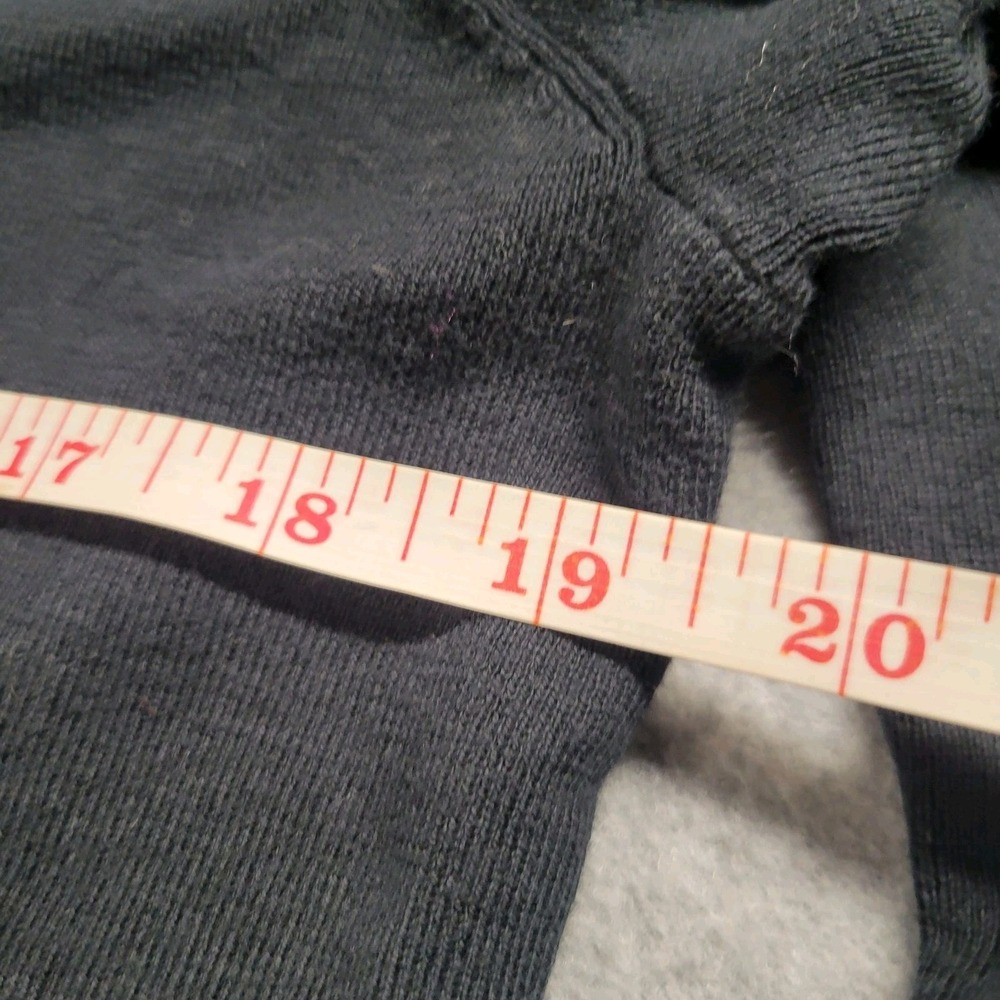 Polo Ralph Lauren Sweater Mens Black Size Large Pima Cotton Purple Pony V Neck - Picture 7 of 12